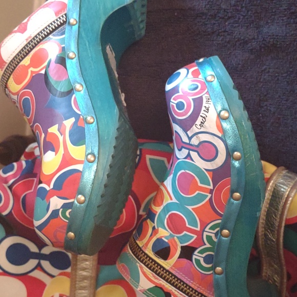 Coach Poppy Bag/ Coach Jessi Clogs Bundle - Picture 13 of 13